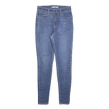 LEVI'S 720 Womens Slim Blue Denim Medium Jeans W25 L30 Stretch Cotton Blend