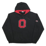 STADIUM Mens Black & Red Hoodie XL Ohio State Logo Cotton Blend Pullover