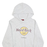 HARD ROCK CAFE Womens Grey Hoodie S Soft Cotton Blend Pullover Casual