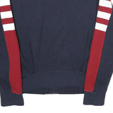 ADIDAS Womens Navy Blue & Maroon Zip Jacket S Cotton Blend Sport Casual