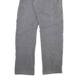 DICKIES Mens Cotton Blend Grey Regular Straight Trousers W34 L34 Workwear