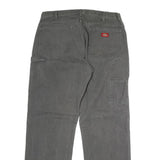 DICKIES Mens Grey Regular Fit Workwear Cotton Jeans W36 L32 Durable Casual