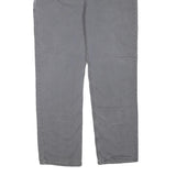 CARHARTT Mens Jeans Grey Regular Straight Denim W38 L31 Workwear Zip Closure