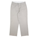 BIG MAC Mens Relaxed Beige Trousers W32 L29 Cotton Blend Zip Pocket Casual