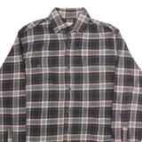 JACHS Mens Black & White Check Shirt M Classic Cotton Button-Down Long Sleeve