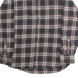 JACHS Mens Black & White Check Shirt M Classic Cotton Button-Down Long Sleeve