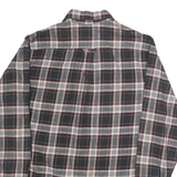 JACHS Mens Black & White Check Shirt M Classic Cotton Button-Down Long Sleeve