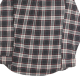 JACHS Mens Black & White Check Shirt M Classic Cotton Button-Down Long Sleeve
