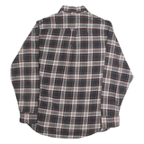 JACHS Mens Black & White Check Shirt M Classic Cotton Button-Down Long Sleeve