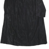 Womens Black Button Polyester Blend Classic Jacket L Plain Button Closure