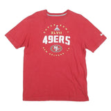 NIKE Mens Red 49ers Super Bowl XLVII Graphic T-Shirt M Short Sleeve Crew Neck