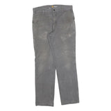 CARHARTT Mens Jeans Grey Relaxed Straight Denim W34 L34 Workwear Utility