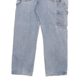 DICKIES Mens Relaxed Light Blue Denim Jeans W34 L28 Distressed Workwear Casual