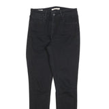 LEVI'S 721 Womens Jeans Black Slim Skinny Denim W29 L32 Zip Cotton Blend