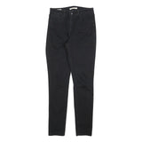 LEVI'S 721 Womens Jeans Black Slim Skinny Denim W29 L32 Zip Cotton Blend