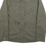 TOMMY HILFIGER Womens Green S Cotton Blend Jacket Military Style Zip Front