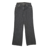 RALPH LAUREN POLO JEANS COMPANY Womens Regular Black Denim Raw W28 L31 Straight