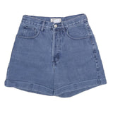 GUESS Womens Denim Blue Casual Shorts S W28 High Waist Classic Fit