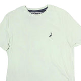 NAUTICA Mens White Modern T-Shirt M Short Sleeve Crew Neck Cotton Casual