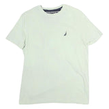 NAUTICA Mens White Modern T-Shirt M Short Sleeve Crew Neck Cotton Casual