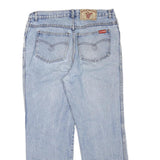 GOLD RIVER Mens Jeans Blue Regular Straight Denim Light W34 L28 Casual Classic
