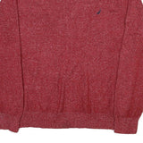 NAUTICA Mens Red Plain Cotton Blend Jumper Crew Neck Basic Knit XL Sweater