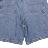 Mens Blue Denim Cotton Blend Casual Shorts L W36 Classic Fit Workwear
