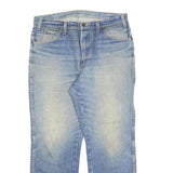 DICKIES Mens Relaxed Light Blue Denim Jeans W34 L30 Cotton Blend Zip Pocket