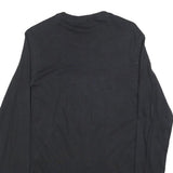 ADIDAS Mens Black Orange Silver Creek Graphic Long Sleeve Crew Neck T-Shirt M