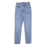 WRANGLER Womens Jeans Blue Slim Skinny Denim Light W34 L27 Stylish Button Fly