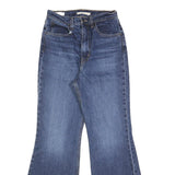 LEVI'S Big E Womens Jeans Blue Regular Flared Denim Medium W27 L29 Vintage Style