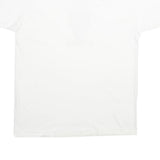 ONEITA Mens White Graphic T-Shirt XL Short Sleeve Crew Neck Cotton Casual