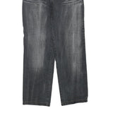 Womens Regular Fit Cotton Blend Denim Grey Jeans W28 L31 Floral Back Pockets Zip