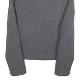 HOBBS LONDON Womens Grey Wool Blend Tailored Jacket UK 8 Plain Button Closure