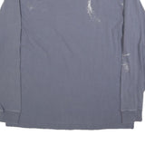 CARHARTT Mens Blue Long Sleeve Crew Neck Pocket T-Shirt M Cotton Blend Workwear