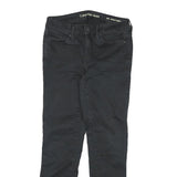 CALVIN KLEIN JEANS Womens Black Slim Skinny Denim Rinse W26 L25 Zip Closure