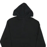 CHAMPION Mens Black Polyester Blend Quarter Zip Hoodie M Sherpa Style Pocket