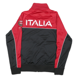 FILA Mens Red & Black Italia Zip Jacket M Polyester Blend Sport Casual