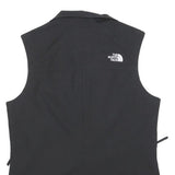 THE NORTH FACE Womens Black Softshell Vest S Polyester Zip Sleeveless Outdoor