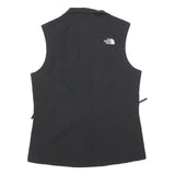 THE NORTH FACE Womens Black Softshell Vest S Polyester Zip Sleeveless Outdoor