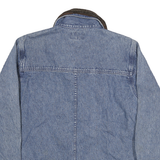CHRISTOPHER BANKS Womens Blue Denim Jacket L Cotton Button Front Classic Fit