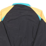 DUNBROOK Mens Black & Yellow Lightweight Polyester Blend Zip Jacket L Casual