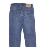 LEVI'S 501 Mens Jeans Blue Classic Straight Denim Medium W34 L34 Button