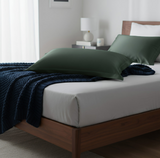 ANYHOUZ Pillowcase 50x90cm Green Pure Real Silk For Comfortable And Relaxing Home Bed
