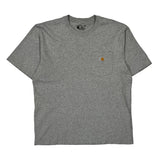Carhartt T-Shirt - Large Gray Cotton