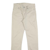 LEVI'S Mens Cotton Blend Beige Slim Tapered Trousers W32 L34 Casual Zip Closure