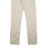 LEVI'S Mens Cotton Blend Beige Slim Tapered Trousers W32 L34 Casual Zip Closure