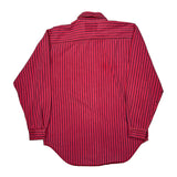 Levis Striped Shirt - Medium Red Cotton