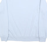 DISNEY Womens Blue Stitch Crew Neck M Cotton Blend Pullover Sweatshirt Cartoon