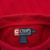 Chaps Ralph Lauren Polo Shirt - Large Red Cotton